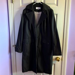 Calvin Klein trench coat, Black, size L
